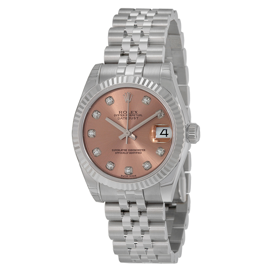 Rolex Datejust Lady 31 Pink Dial Stainless Steel Jubilee Bracelet Automatic Watch 178274PDJ