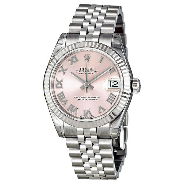 Rolex Datejust Lady 31 Pink Dial Stainless Steel Jubilee Bracelet Automatic Watch 178274PRJ