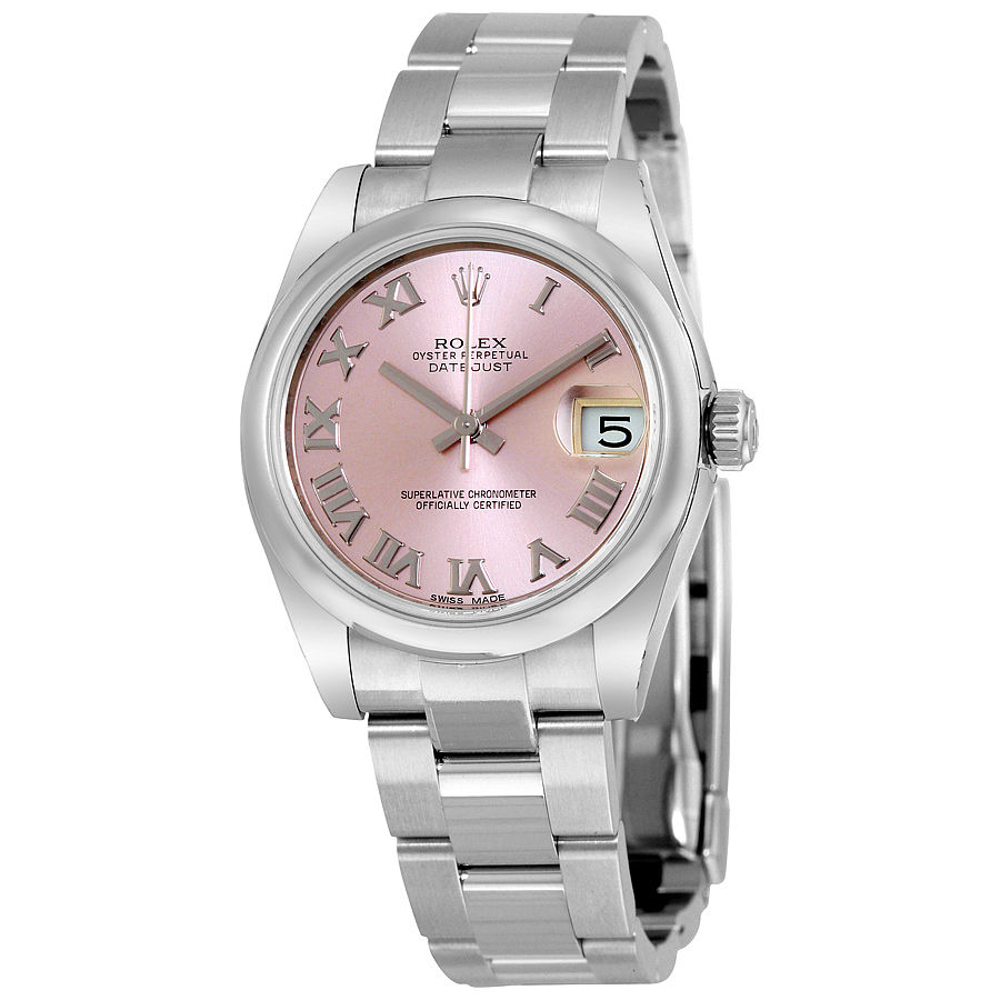 Rolex Datejust Lady 31 Pink Dial Stainless Steel Oyster Bracelet Automatic Watch 178240PRO