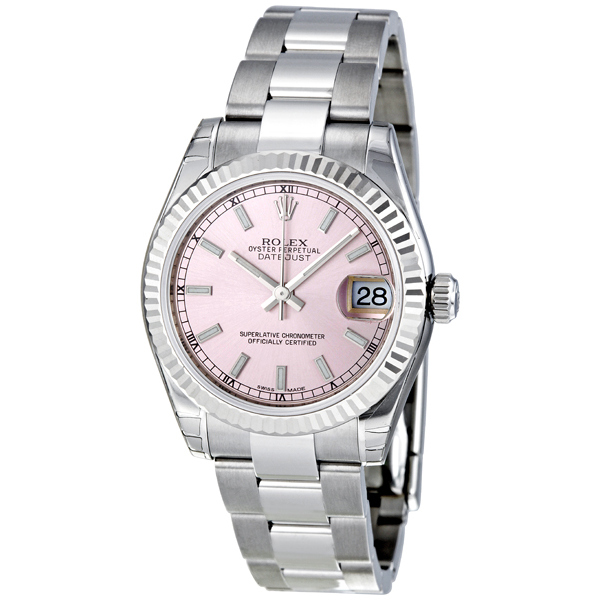 Rolex Datejust Lady 31 Pink Dial Stainless Steel Oyster Bracelet Automatic Watch 178274PSO