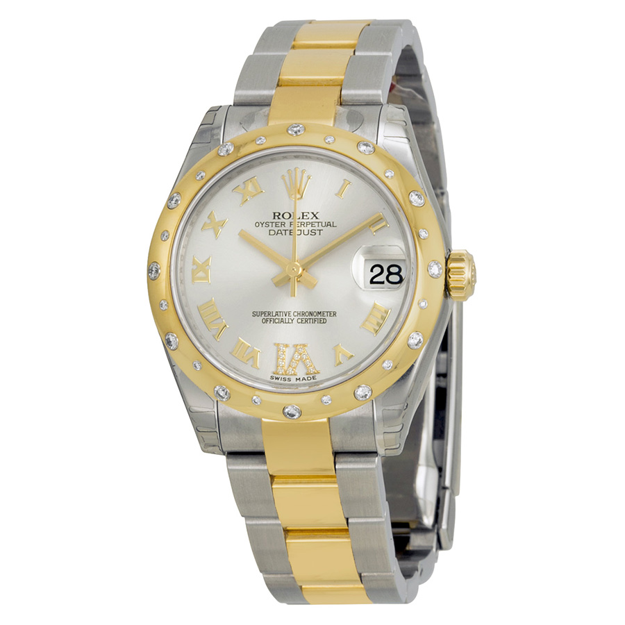 Rolex Datejust Lady 31 Silver Dial Stainless Steel and 18K Yellow Gold Oyster Bracelet Automatic Watch 178343SRDO