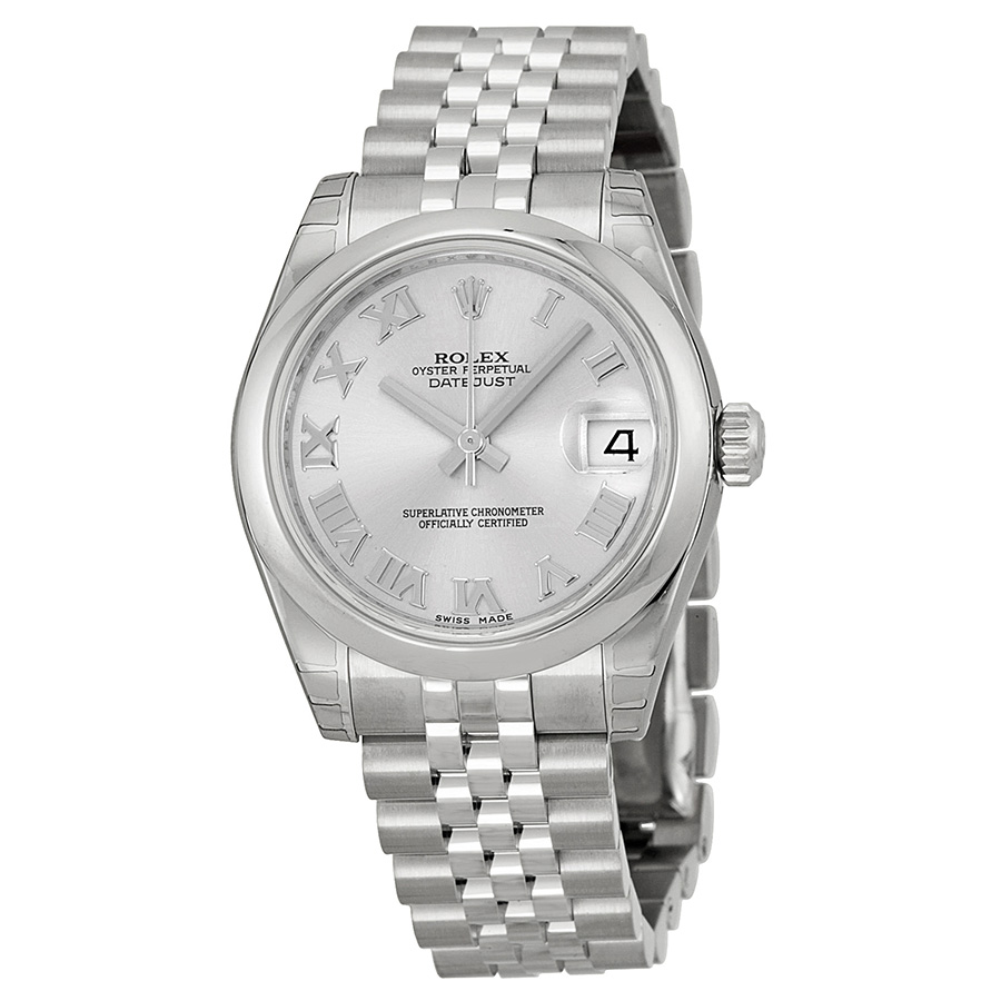 Rolex Datejust Lady 31 Silver Dial Stainless Steel Jubilee Bracelet Automatic Watch 178240SRJ