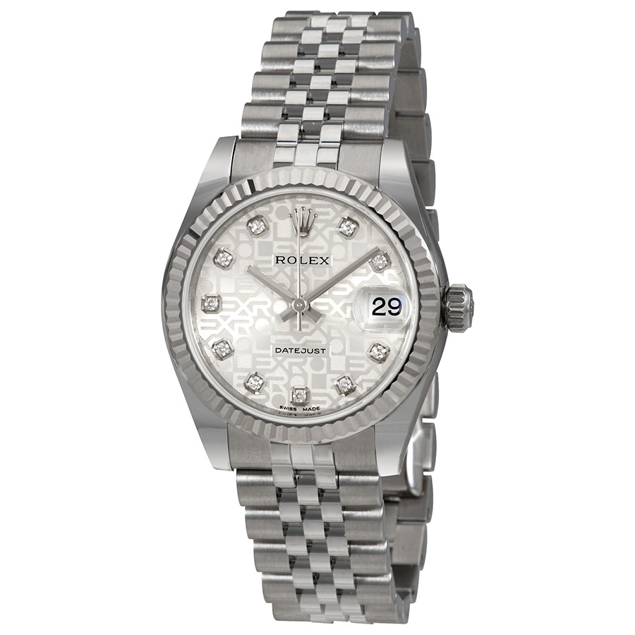 Rolex Datejust Lady 31 Silver Dial Stainless Steel Jubilee Bracelet Automatic Watch 178274SJDJ