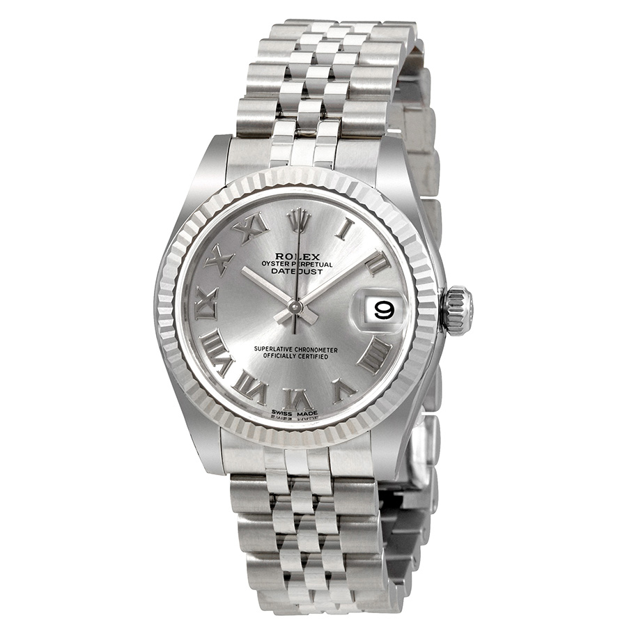 Rolex Datejust Lady 31 Silver Dial Stainless Steel Jubilee Bracelet Automatic Watch 178274SRJ