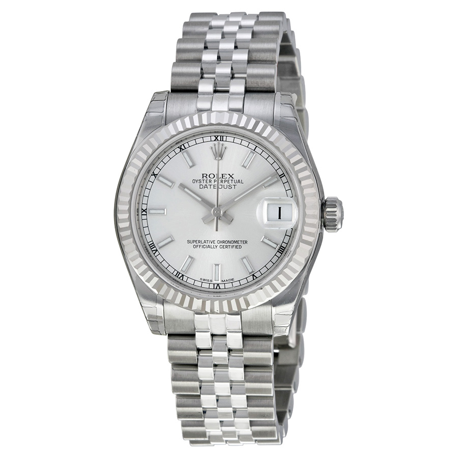Rolex Datejust Lady 31 Silver Dial Stainless Steel Jubilee Bracelet Automatic Watch 178274SSJ