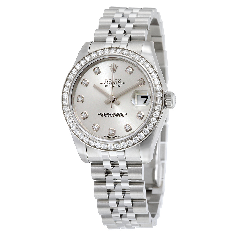Rolex Datejust Lady 31 Silver Dial Stainless Steel Jubilee Bracelet Automatic Watch 178384SDJ