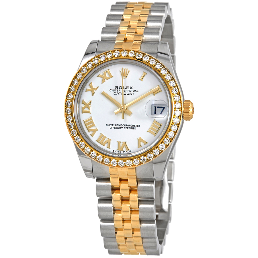 Rolex Datejust Lady 31 White Dial Stainless Steel and 18K Yellow Gold Jubilee Bracelet Automatic Watch 178383WRJ
