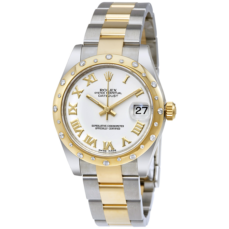 Rolex Datejust Lady 31 White Dial Stainless Steel and 18K Yellow Gold Oyster Bracelet Automatic Watch 178343WRO