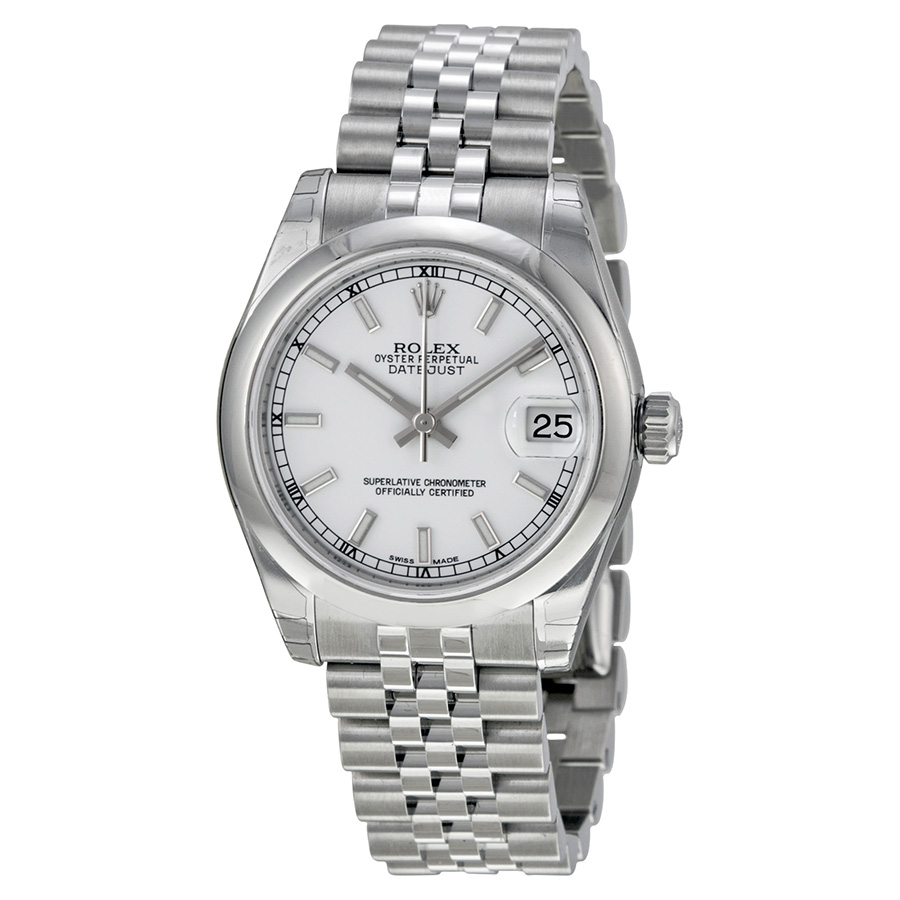 Rolex Datejust Lady 31 White Dial Stainless Steel Jubilee Bracelet Automatic Watch 178240WSJ