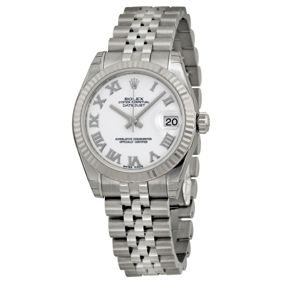 Rolex Datejust Lady 31 White Dial Stainless Steel Jubilee Bracelet Automatic Watch 178274WRJ