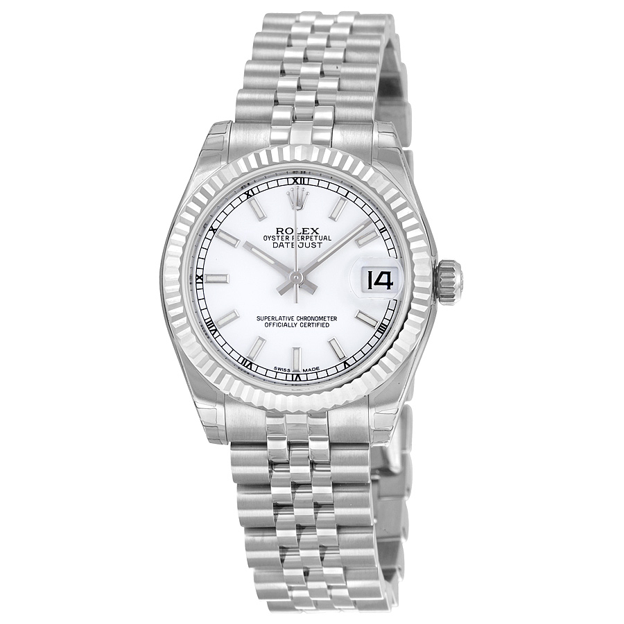 Rolex Datejust Lady 31 White Dial Stainless Steel Jubilee Bracelet Automatic Watch 178274WSJ