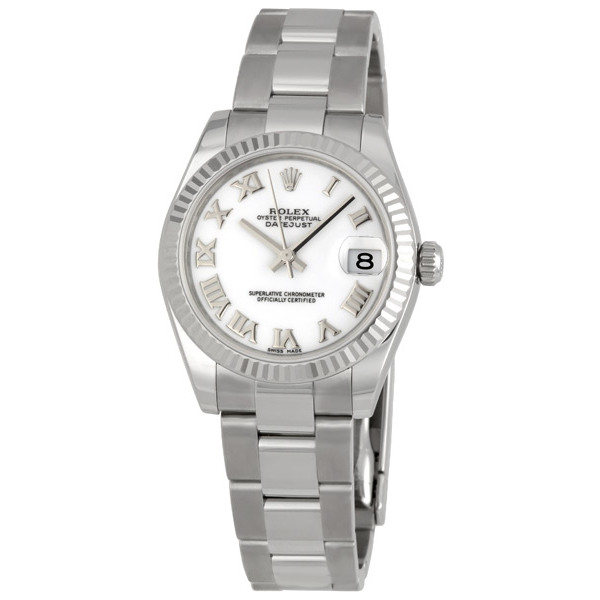 Rolex Datejust Lady 31 White Dial Stainless Steel Oyster Bracelet Automatic Watch 178274WRO