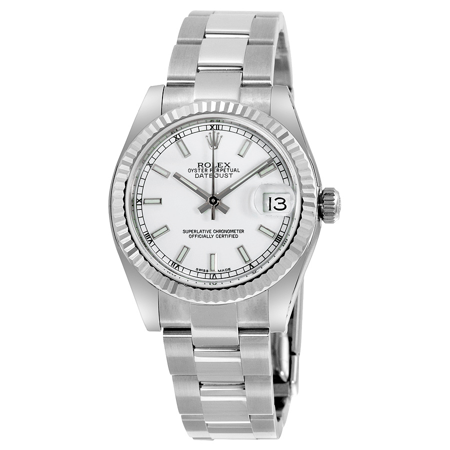 Rolex Datejust Lady 31 White Dial Stainless Steel Oyster Bracelet Automatic Watch 178274WSO