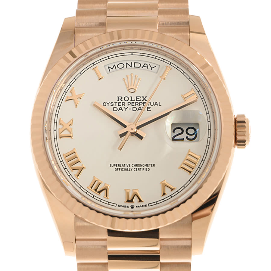 Rolex Day Date Automatic White Dial Ladies Watch 128235WRP