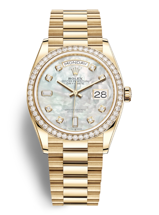 Day-Date 36 Mother of Pearl Dial 18kt Yellow Gold President Watch