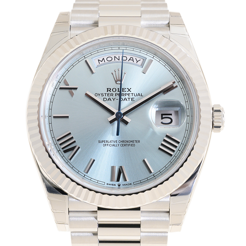 Day-Date 40 Ice-Blue Dial Platinum President Men's Watch