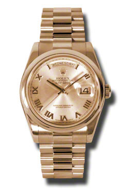 Day-Date Champagne Dial 18K Everose Gold President Automatic Men's Watch