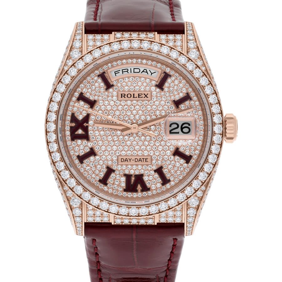 Daydate Chronograph Automatic Diamond Ladies Watch
