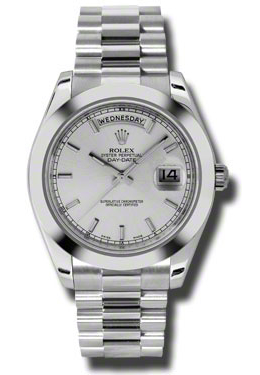 Day-Date II Silver Dial Platinum President Automatic Men's Watch