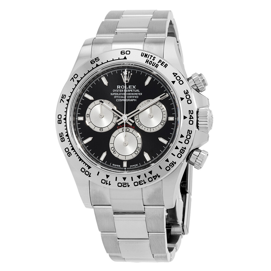 トップス black Rolex Daytona Black Cerachrom Bezel Black Index Dial Oyster