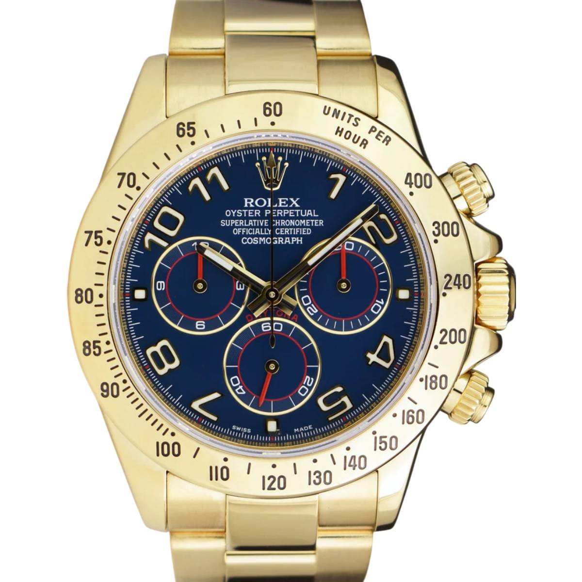 Daytona Chronograph Automatic Chronometer Blue Dial Men's Watch