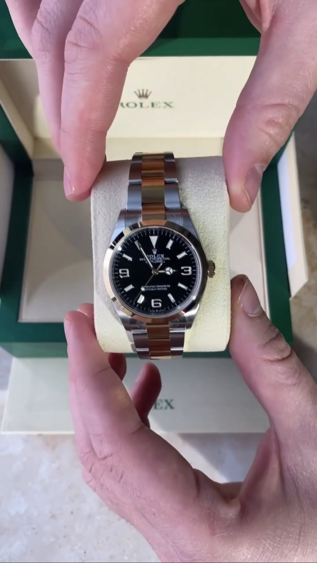 Rolex Explorer Automatic Chronometer Black Dial Men's Watch