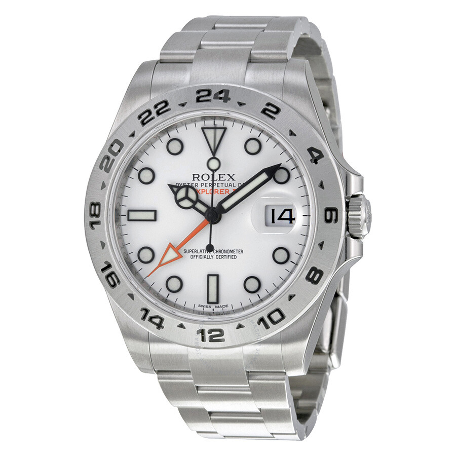 Rolex Explorer II White Dial Stainless Steel Oyster Bracelet Automatic  Men's Watch 216570WSO