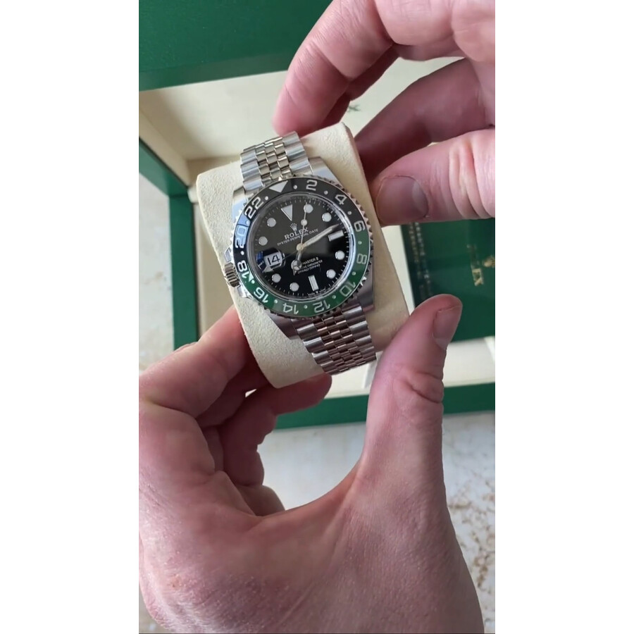 Rolex GMT-Master II Lefty Automatic Black Dial Men's Jubilee