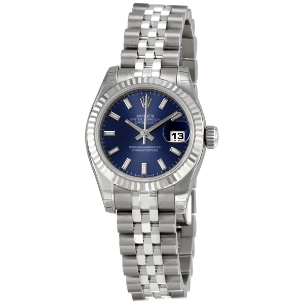 Rolex Lady Datejust 26 Blue Dial Stainless Steel Jubilee Bracelet Automatic Watch 179174BLSJ