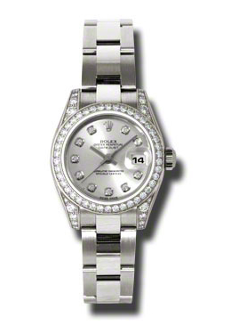 Lady Datejust 26 Silver Dial 18K White Gold Oyster Bracelet Automatic Watch