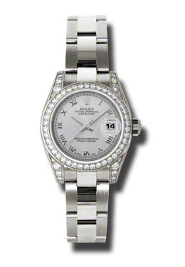 Lady Datejust 26 Silver Dial 18K White Gold Oyster Bracelet Automatic Watch