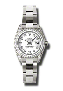 Lady Datejust 26 White Dial 18K White Gold Oyster Bracelet Automatic Watch