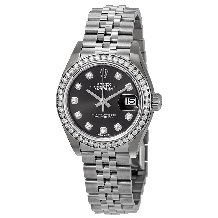 Lady Datejust Automatic Grey Diamond Dial Ladies Jubilee Watch