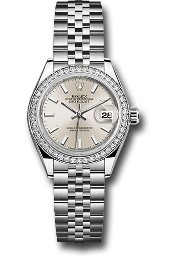 Rolex Lady Datejust Automatic Silver Dial Ladies Jubilee Watch 279384SSJ
