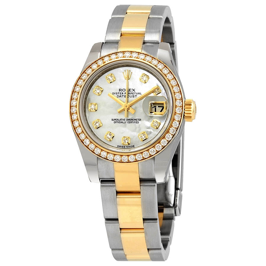Rolex Lady Datejust Mother of Pearl Diamond Dial Automatic Watch 179383MDO