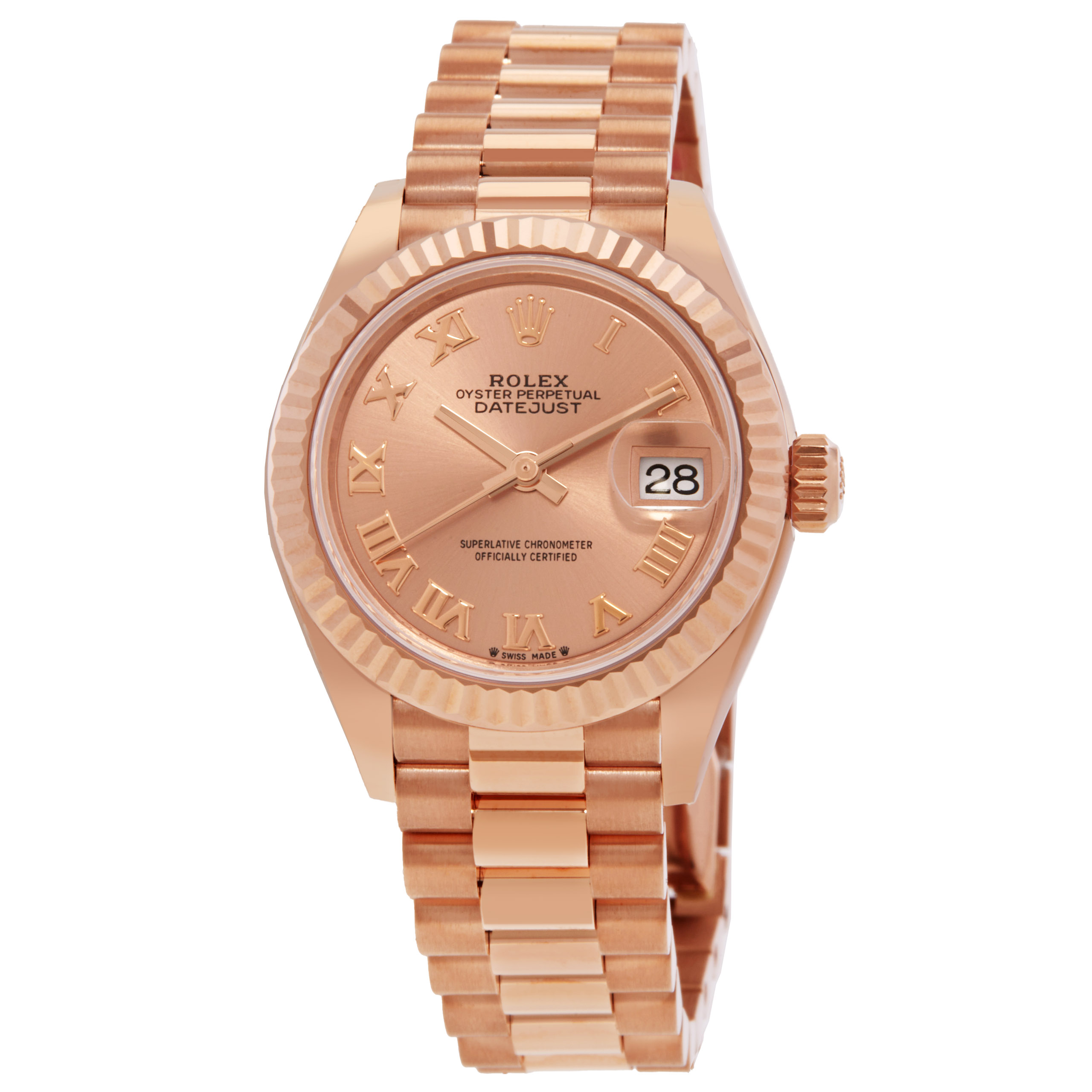 Lady-Datejust 18kt Everose Gold Automatic Ladies Watch