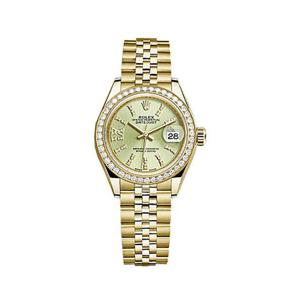 Rolex Lady-Datejust Linden Green Diamond Dial Jubilee Watch 279138LGNSRDJ