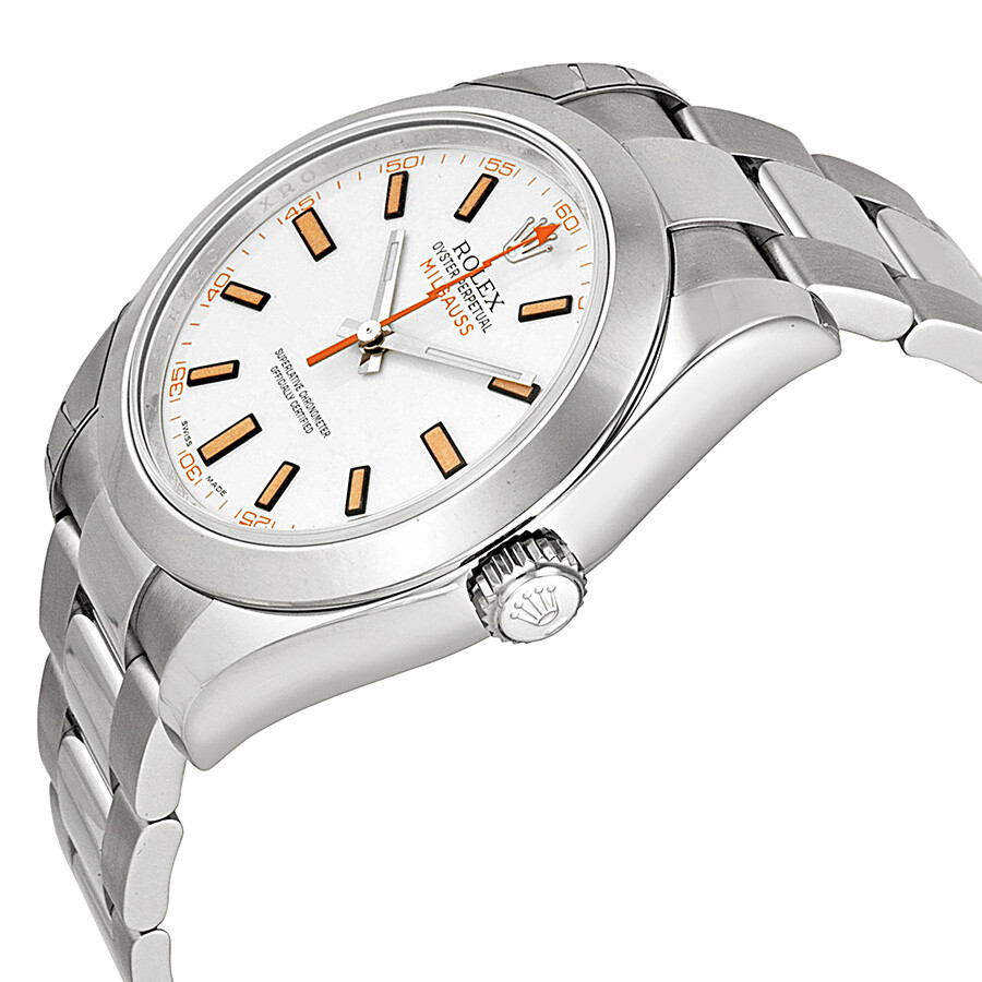 rolex milgauss white dial
