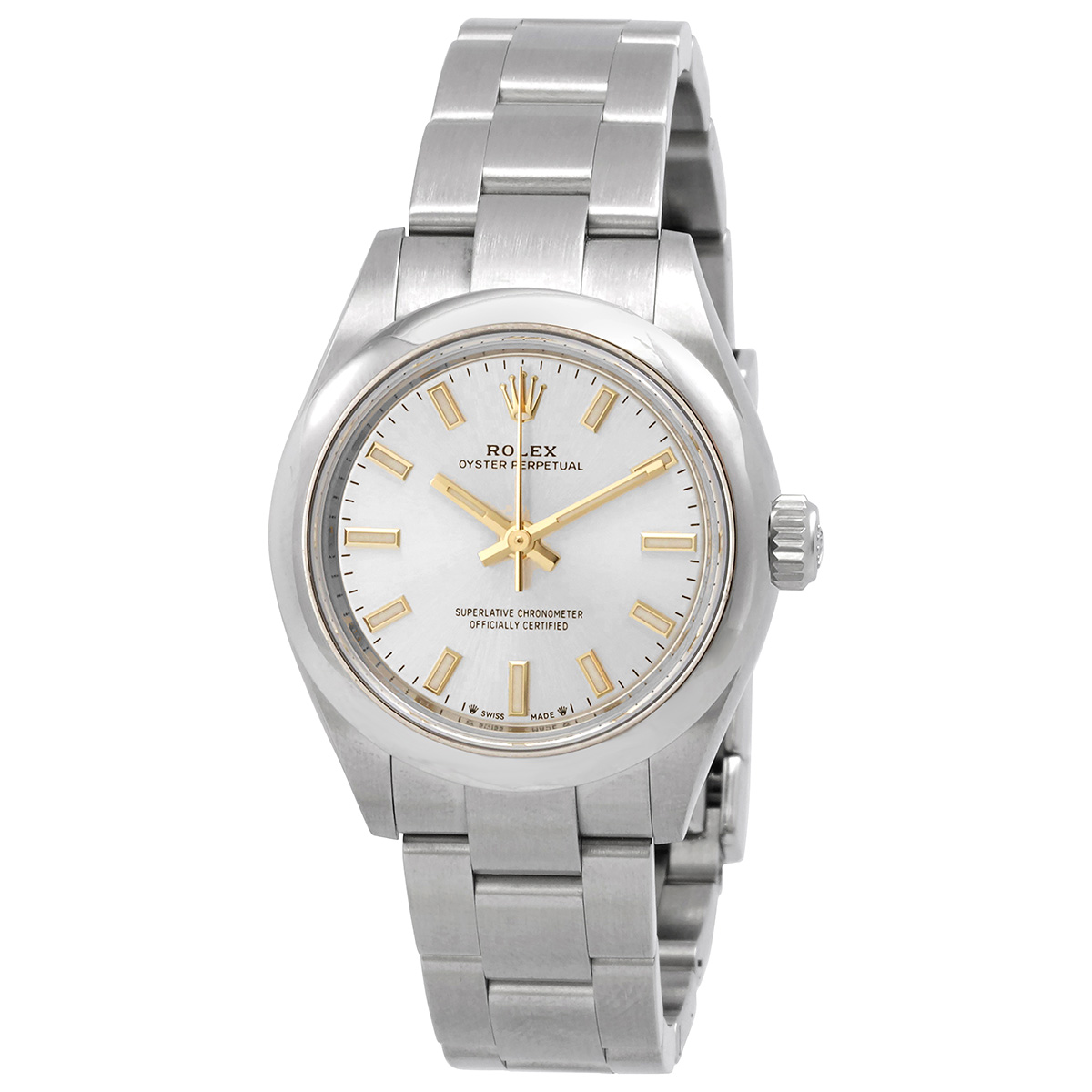 Rolex Oyster Perpetual 28 Automatic Chronometer Silver Dial Ladies Watch 276200SSO