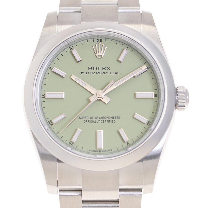 Rolex Oyster Perpetual 34 Automatic Chronometer PistachioDial