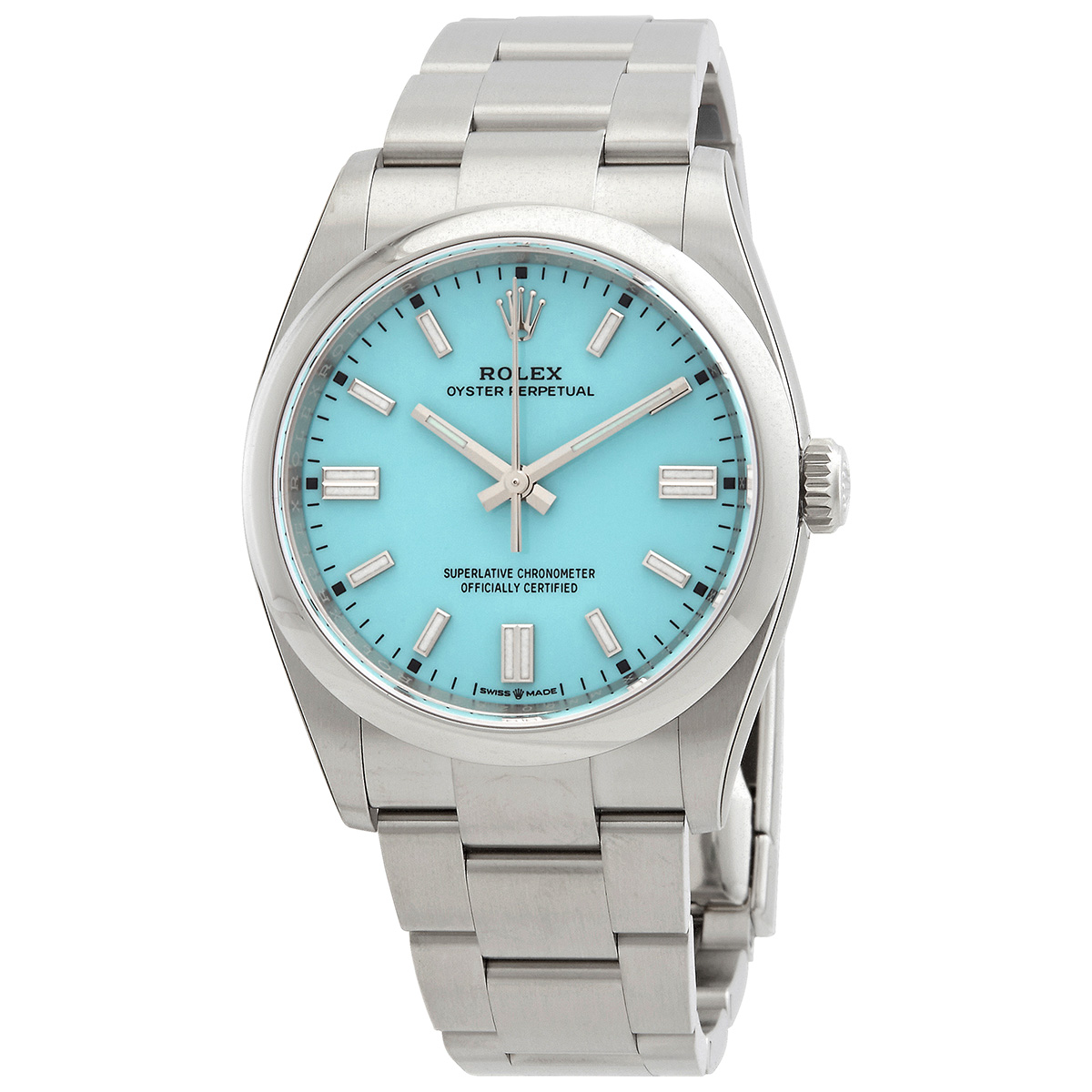 Rolex Oyster Perpetual 36 Automatic Chronometer "Tiffany Blue" Dial Watch 126000TQBLSO