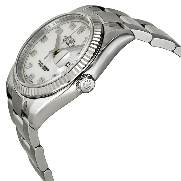 Rolex Oyster Perpetual 36 mm White Dial Stainless Steel Bracelet Automatic Ladies Watch 