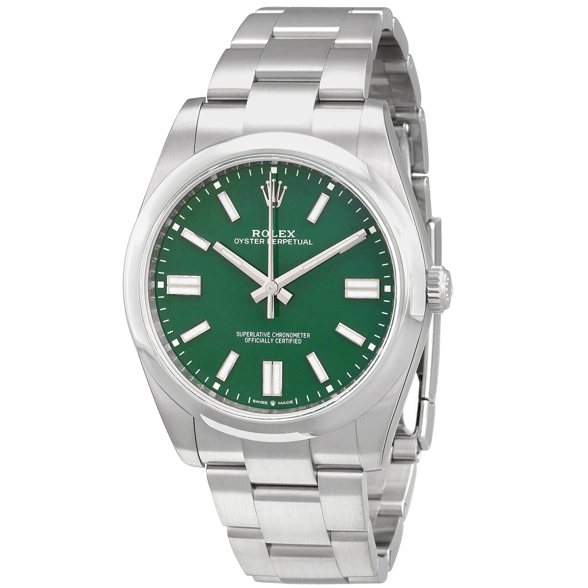 Rolex Oyster Perpetual 41 Automatic Green Dial Men's Watch 124300GNSO