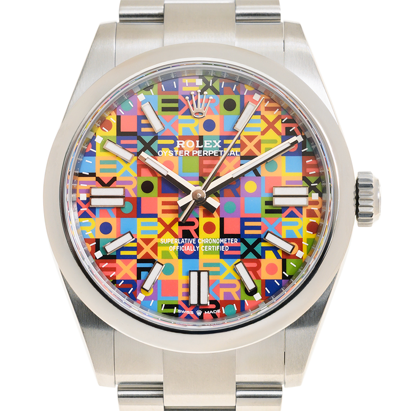 Rolex Oyster Perpetual 41mm Multi Color Motif Jubilee Watch 134300-0010