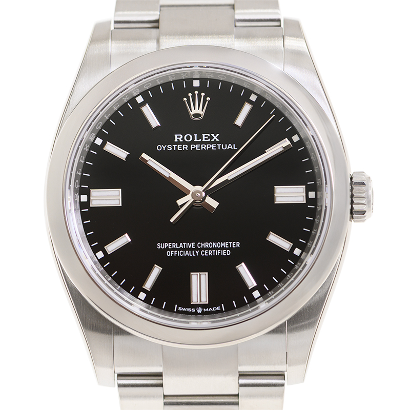 Oyster Perpetual Automatic Chronometer Black Dial Men's Watch