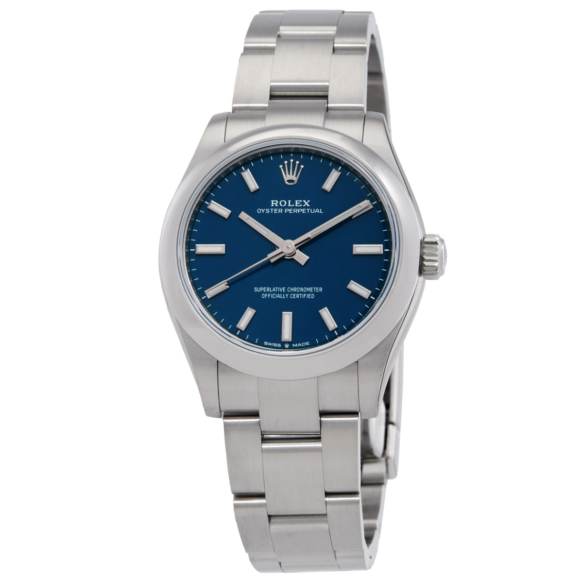 Oyster Perpetual Automatic Chronometer Blue Dial Ladies Watch