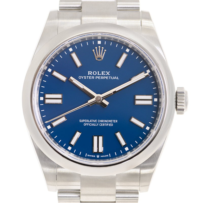 Rolex Oyster Perpetual Automatic Chronometer Blue Dial Men's Watch M134300-0009