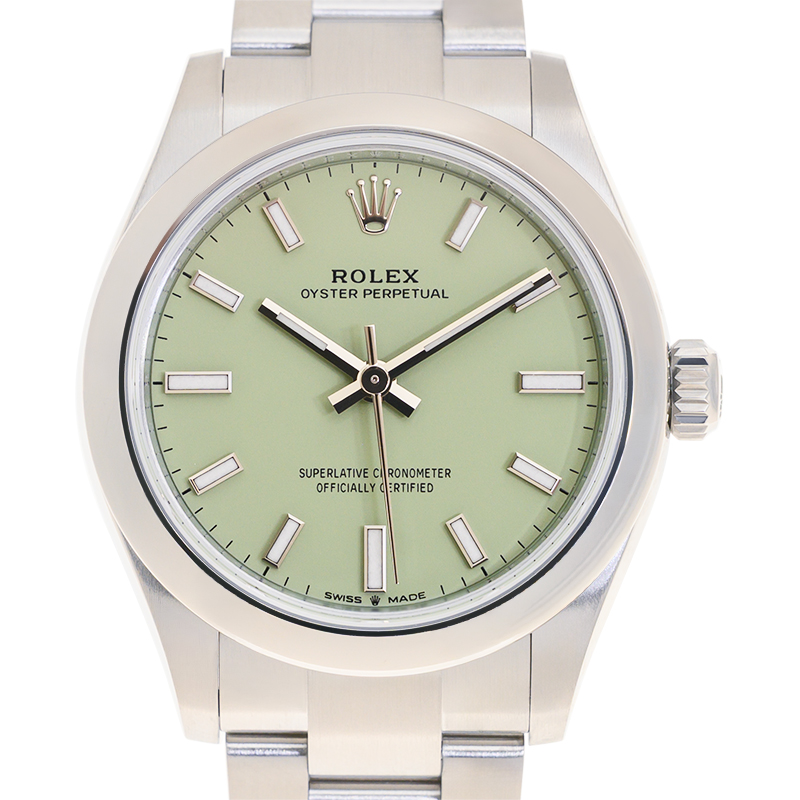 Rolex Oyster Perpetual Automatic Chronometer Green Dial Ladies Watch M277200-0012