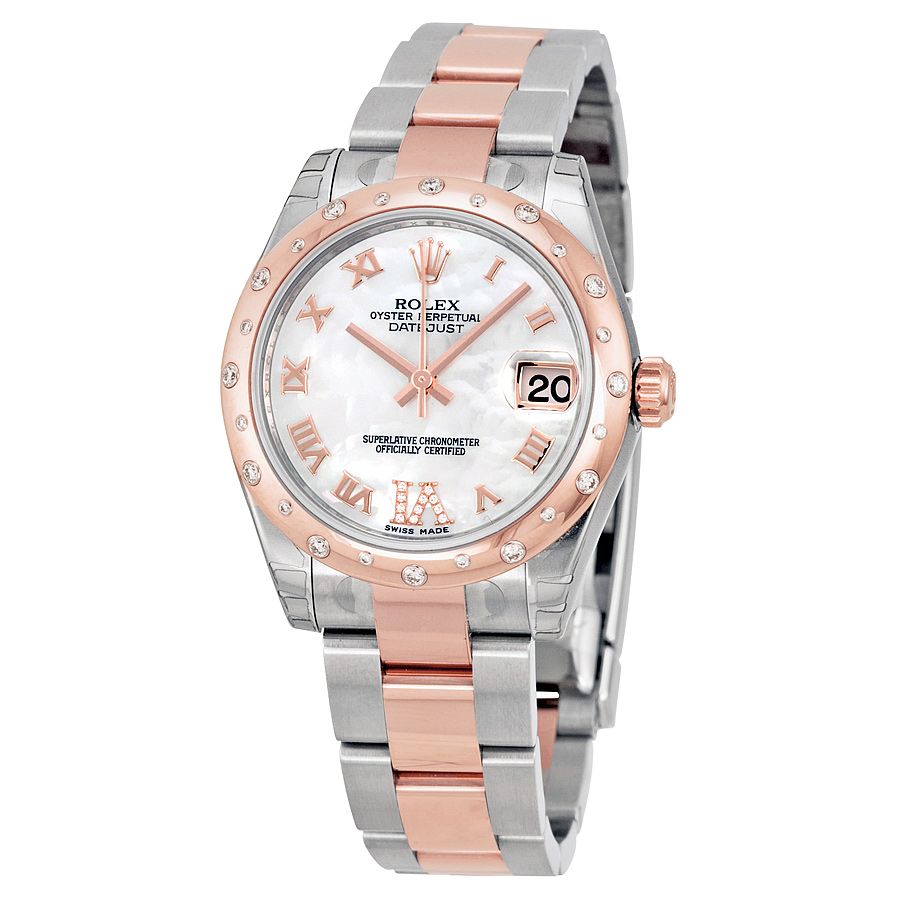 Rolex Oyster Perpetual Datejust 31 Mother of Pearl Dial Stainless Steel and 18K Everose Gold Bracelet Automatic Ladies Watch 178341MRDO