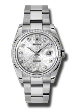 Rolex Oyster Perpetual Datejust 36 Silver Dial Stainless Steel Bracelet Automatic Ladies Watch 116244SJDO